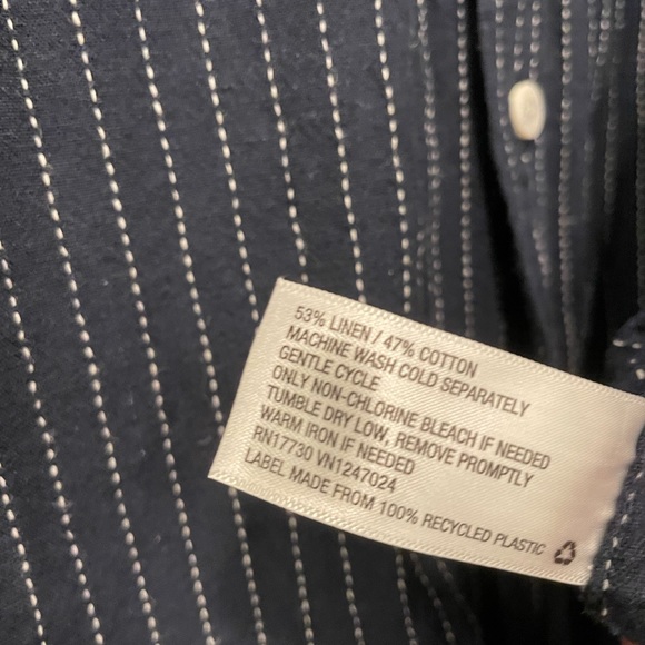 SOLD Goodfellow & Co XL Extra Large Standard Navy Long Sleeve Button Down Target - Picture 9 of 11